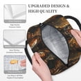 thumbnail image 3 of Xecao Tiger In The Fallen Leaf Forest Lunch Bag , an insulated, reusable tote bag perfect for adults of all genders, ideal for work, office, picnics and beach trips, 3 of 6