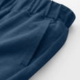 thumbnail image 4 of Unisex Shorts for Girls Boys Lightweight Elastic Waist Pull on Bermuda Shorts with Pockets 9-10 Years, 4 of 7