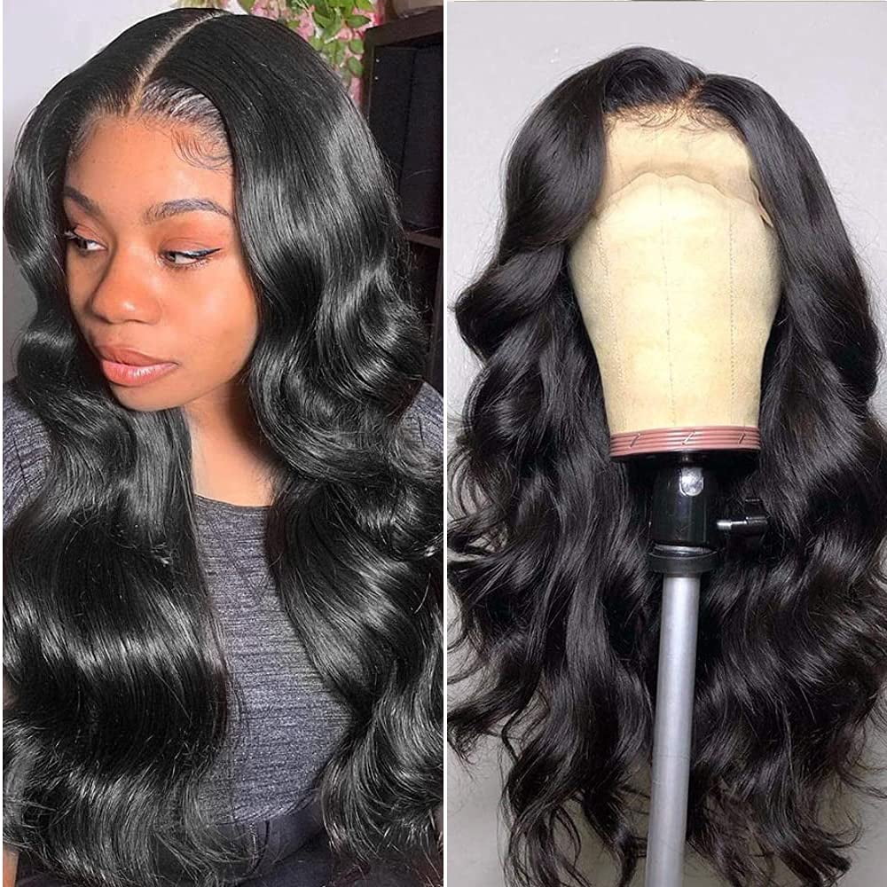 Lace Front Wigs Human Hair for Black Women Glueless Body Wave Wigs 150% ...