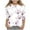 #242-Pink, variant on YUNAFFT Unisex Casual Creative Print 3/4 Sleeve Round Neck Tops Playful Casual Style