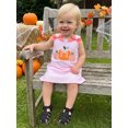 thumbnail image 5 of Toddler Baby Girl Halloween Thanksgiving Outfit Bow Sleeveless Cutest Pumpkin Turkey Dress Clothes, 5 of 8