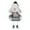 E, variant on Christmas Snowman Plush Doll Toys- Christmas Blue Series Snowman Plush Ski Doll Stuffed Snowman Plush Christmas Decorations -Winter Christmas Gifts(C)