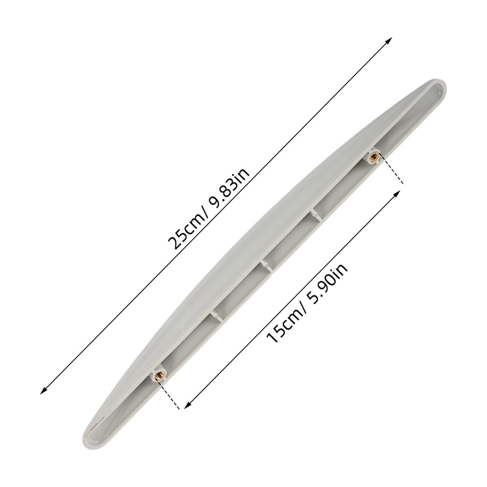 ELAYARD 1Set White Plastic Fridge Handle Replacement Durable Ergonomic Grip for Freezer and Refrigerator Doors