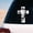 Christian-03, variant on Jesus Is King Car Window Decal, Christian Vinyl Sticker for Cars Trucks SUVs, Waterproof Holographic Crown Auto Bumper Decal, 2 Pack