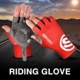 thumbnail image 4 of Guantes de medio dedo Wdftyju MTB bicicleta de carretera transpirables para hombres y mujeres M Rojo, 4 of 8