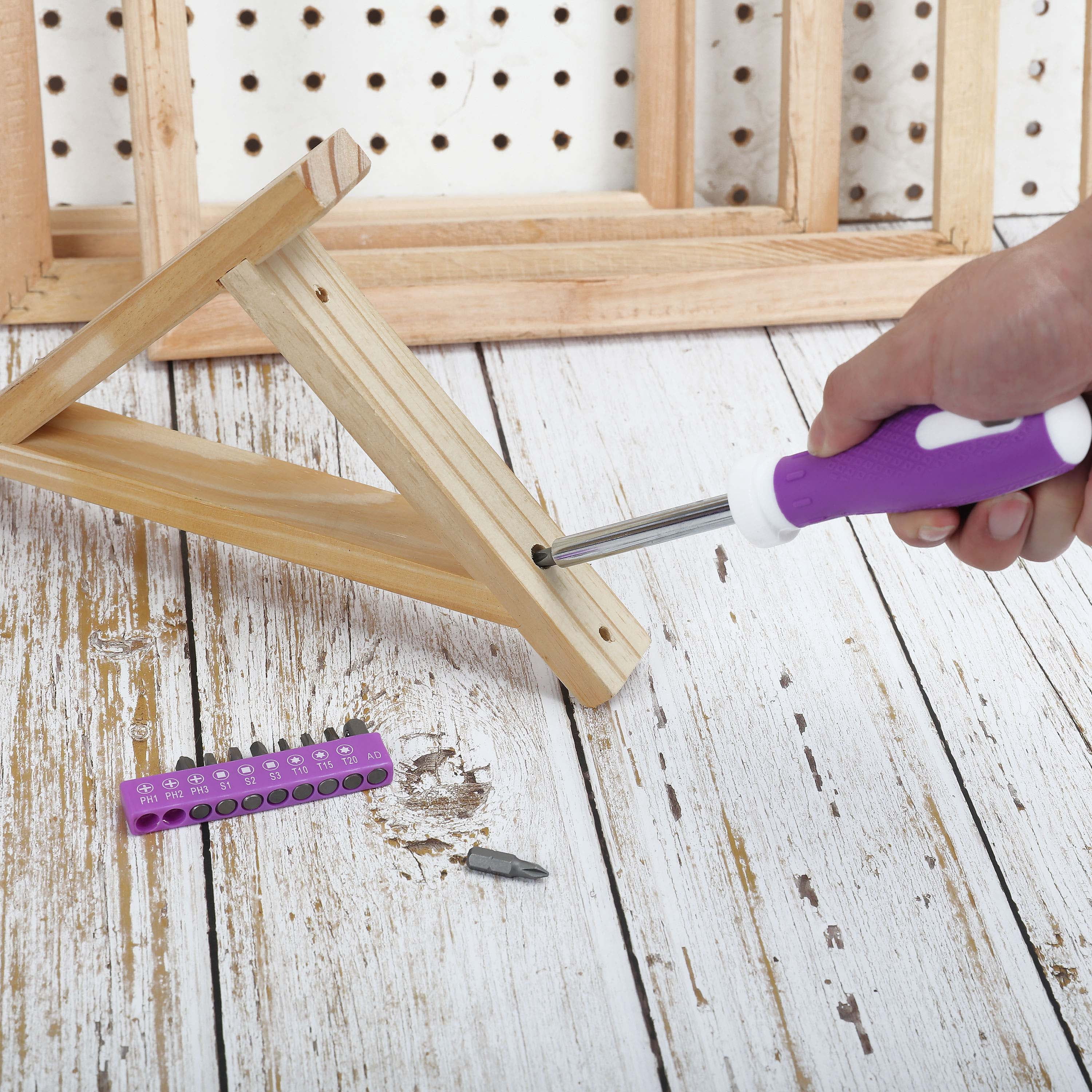 Hyper Tough 89-Piece Household Tool Set, Purple, Model 9199