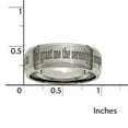 thumbnail image 5 of Titanium Beveled Edge 8mm Laser Design Brushed & Polished Band, 5 of 9