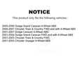 thumbnail image 2 of Transit Auto Rear Wheel Cylinders and Hub Bearing Assembly Kit for Car Dodge Caravan Grand Chrysler Town & Country Voyager - Left Right Side (Driver Passenger) K7D-101938, 2 of 11