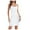 White, variant on JIANJIA Casual Dresses For Women Fashionable Comfortable V Neck Suspender Slim Fit Dress Sportwear