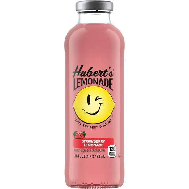 Hubert's Lemonade Strawberry Drink, 16 fl oz