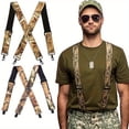 thumbnail image 3 of YOPTOP CamoXtreme Bretelles Durables pour Hommes - 4 Clips Maintien Sécurisé Réglable pour Chasse & Travail Design Confortable X-Back, Modèle B, 3 of 7