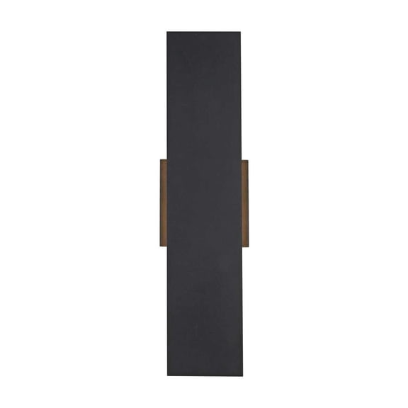 Elegant Lighting Waylen 4.5 X 18" Outdoor Wall Sconce In Black