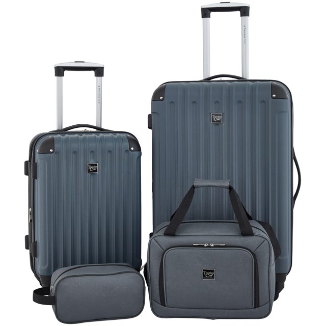 Juego de 4 piezas Luggage Travelers Club Midtown Hardside, pizarra