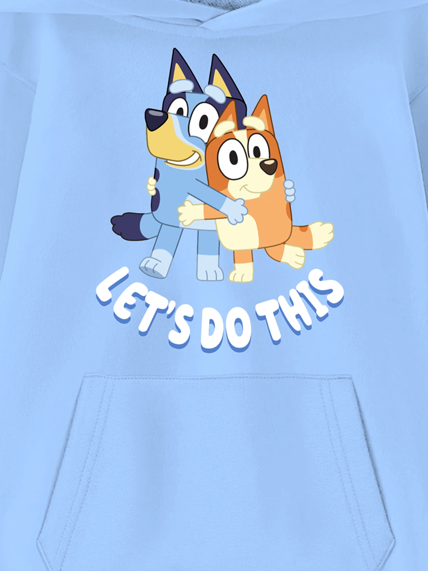 Bluey Kids Graphic Fleece Hoodie, Friends for Life, Sizes 4-18