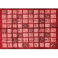 thumbnail image 1 of Ahgly Company Indoor Rectangle Abstract Red Modern Area Rugs, 4' x 6', 1 of 4