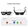 thumbnail image 2 of Jumpingount Las gafas LED inalámbricas verdaderas luminosas se iluminan con el control de la aplicación que brilla intensamente Carnival Club Lentes rojo, 2 of 6