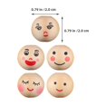 thumbnail image 4 of Round Wooden Beads for Accessory Creation Handcrafted Beige 50Pcs 0.8In, 4 of 8