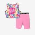 thumbnail image 4 of Barbie Kids 2pcs Sporty Outfit Sets for Toddler Girls with Letter Pattern Size 3-10 Years, 4 of 7