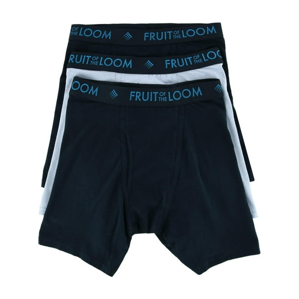 Fruit of the Loom Breathable Micro-Mesh Boxer Brief Underwear (3 Pack) (Men)