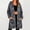 Gray, variant on Womens Waterproof Raincoat Lightweight Rain Jacket Trench Coat Hooded Windbreaker With Pockets for Outdoor S-XXL
