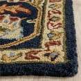 thumbnail image 4 of Safavieh Blossom Collection BLM219A Handmade Navy Premium Wool Area Rug (8' x 10'), 4 of 8