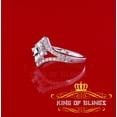 thumbnail image 2 of King of Bling's 10K Real White Gold w/ 0.50 CT Real White and Black Diamond Ladies Ring Size 6.5, 2 of 11