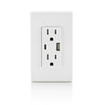 thumbnail image 5 of Leviton 15 Amp Tamper Resistant Type A/C 3.6 Amp 18-Watt USB Outlet (1-Pack), 5 of 5