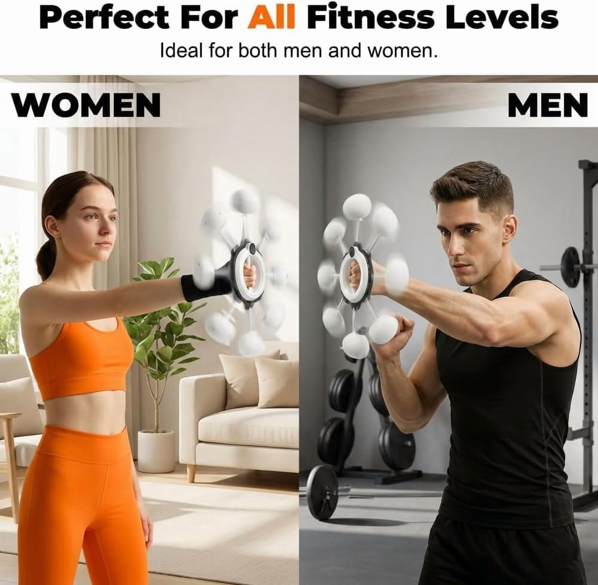 Arm Workout for Women and Men, 360° Hand-Crank Forearm Trainer, Shoulders and Arm Muscle Training Fitness Equipment, Chest Trainer and Forearm and Wrist Hand Exerciser, Home Workout