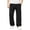 Black, variant on Jalioing Sweatpants for Teen Boy Solid Color Loose Straight Leg Open Bottom Sport Pants Drawstring Waist Athletic Pants
