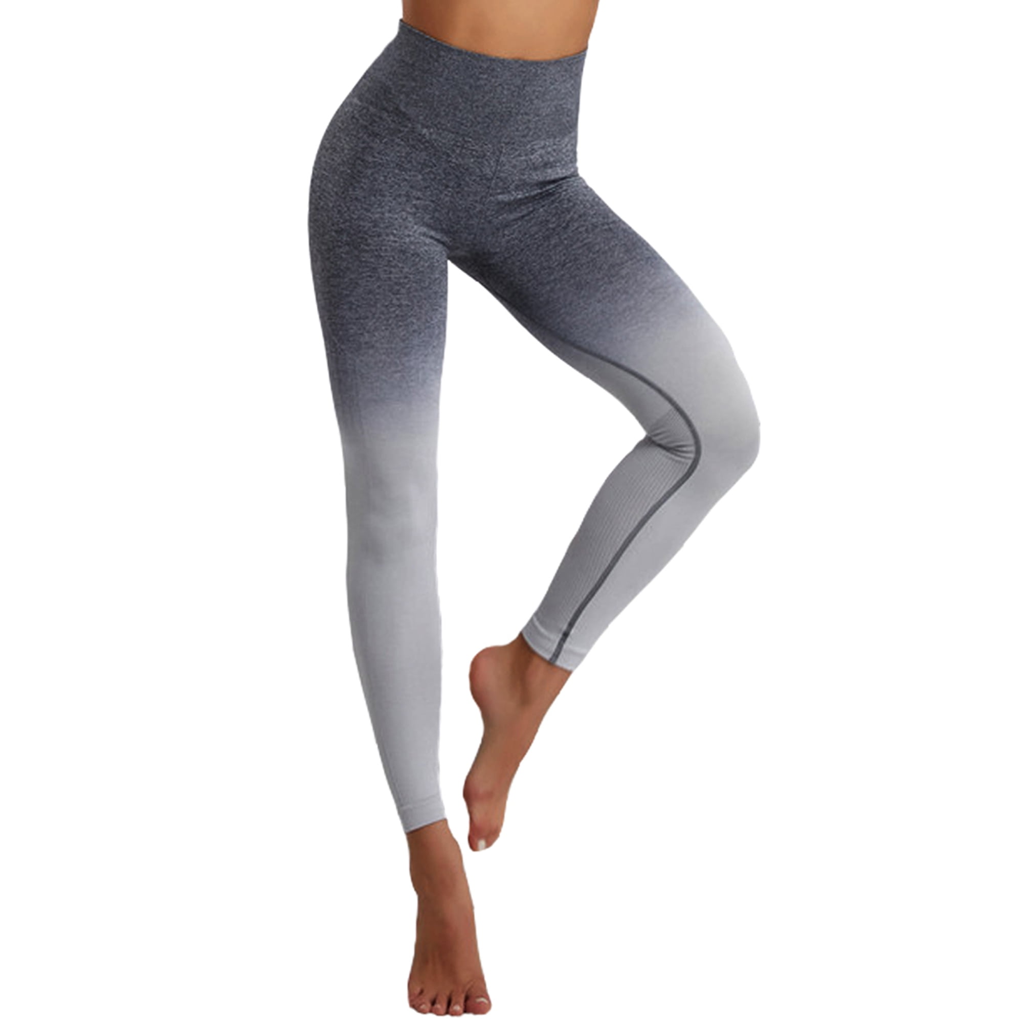 Women High Waist Butt Lift Yoga Pants Fitness Sports Leggings Gym Ombre Trousers 
