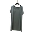 thumbnail image 5 of ZyeKqe Nightgown for Women Short Sleeve Crewneck Lightweight Soft Loose Comfy Casual Loungewear Sleep Shirts Pajamas, 5 of 5