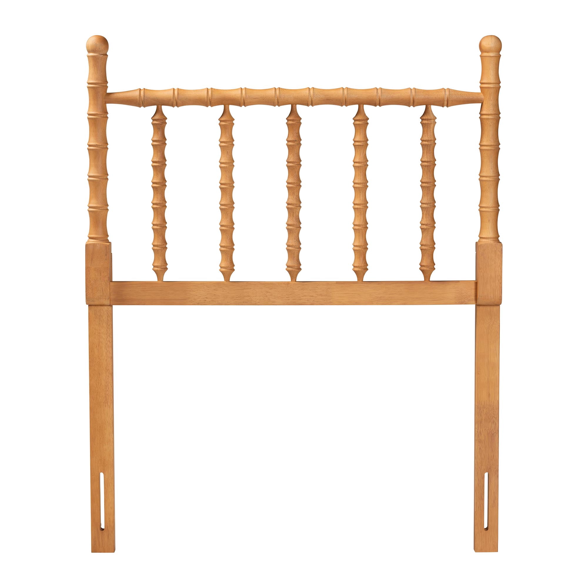 Baxton Studio Edaline Traditional Headboard, Twin, Oak Brown