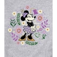 thumbnail image 3 of Disney - Vintage Minnie Floral Circle - Men's Crew Fleece Sweatshirt, 3 of 5