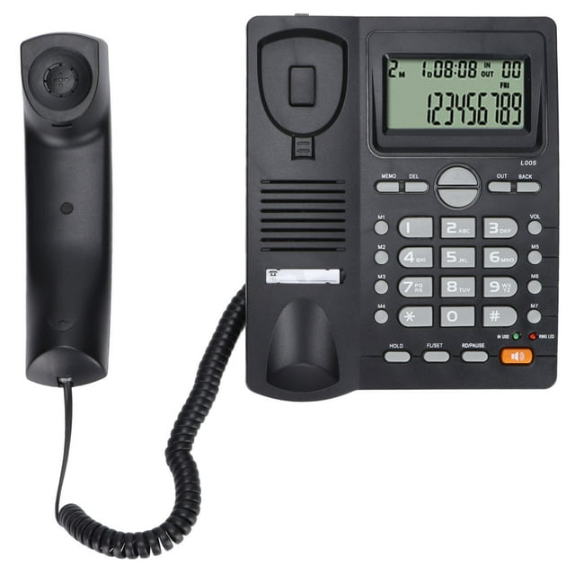 Teléfono Con Cable, Conveniente Función De Silencio Reducción De Ruido Interfaz Dual Teléfono Con Cable Para El Hogar Marcación Rápida Para Hotel Para Oficina Para El Hogar