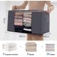 thumbnail image 3 of lote De 3 Sac De Rangement Pour Couette En Pais Non-tiss Sac De Rangement Sous Lit Pour Dredons Couvertures Oreillers Jouets Vestes Vtements, Gris,, 3 of 4