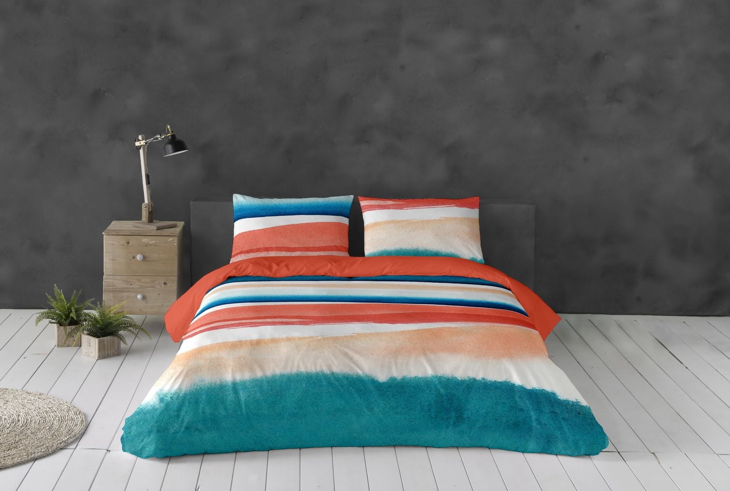 Gouchee Home Dilara Stripe Cotton Duvet Cover Set