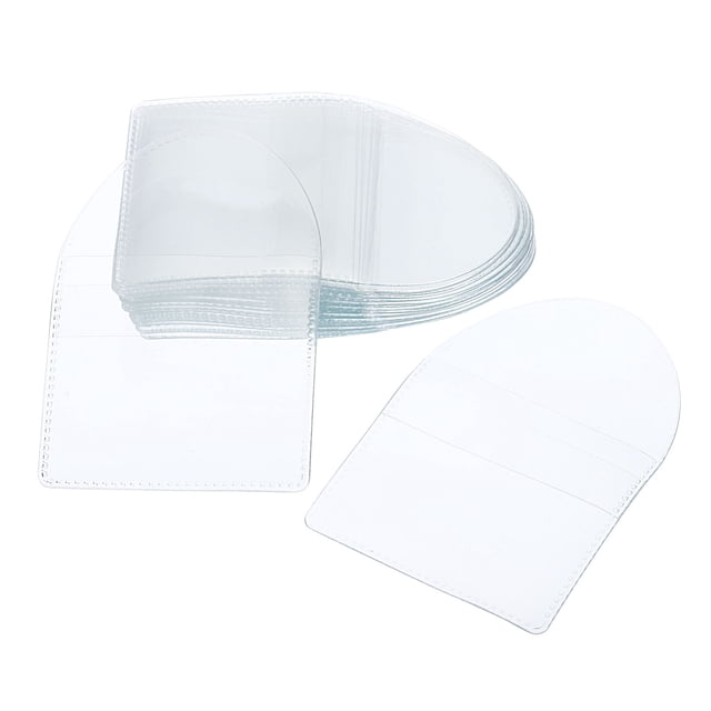 Uxcell Pochettes pour Pièces 2,2 Pouces x 2 Pouces, Pochette à Rabat pour Pièce Simple, Protecteur de Pièce, Transparent, Lot de 25