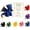 Blue, variant on Emotional Support Dragon Pocket Buddy, Cute Plush Stuffed Animals with Encouragement Card, Hand-Stitched Dragon Comfort Figurine Anxiety Relief Desk Decor Gift for Students & Adults (Black)
