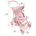 thumbnail image 6 of Folding Doll Umbrella Stroller - Pink/Gingham, 6 of 10