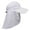 White, variant on Kenny K Men's Polycotton Baseball Cap with Detachable Neck Shield Landscaper, Painter, Construction, Outdoor Workers, LTC NC38 (Khaki,Small / Medium)