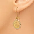 thumbnail image 3 of Leslie's Real 14kt Two-tone Filigree Dangle Earrings; for Adults and Teens; for Women and Men, 3 of 4