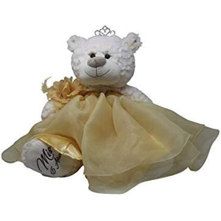 20" Quince Anos Quinceanera Last Doll Teddy Bear with Dress (Centerpiece) ~Gold~ P16831-6