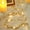 2M, variant on 2PCS LED Golden Leaf String Lights, Simulated Rattan Light Beads with 2 Modes, Festival Flashing Decoration