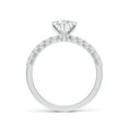 thumbnail image 2 of ANGARA IGI Certified Lab Grown 1 Ct Heart Diamond Engagement Ring for Women in 14K White Gold (Size-6.5mm|Color-F-G|Clarity-VS) | April Birthstone, Anniversary, Jewelry Gift for Women | Diamond Ring, 2 of 7