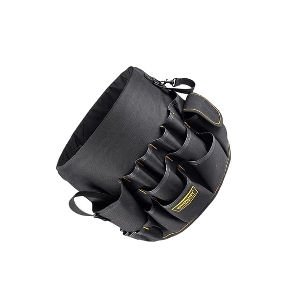 Bolsa de herramientas de jardín Kenally Oxford tipo cubo multibolsillo Negro