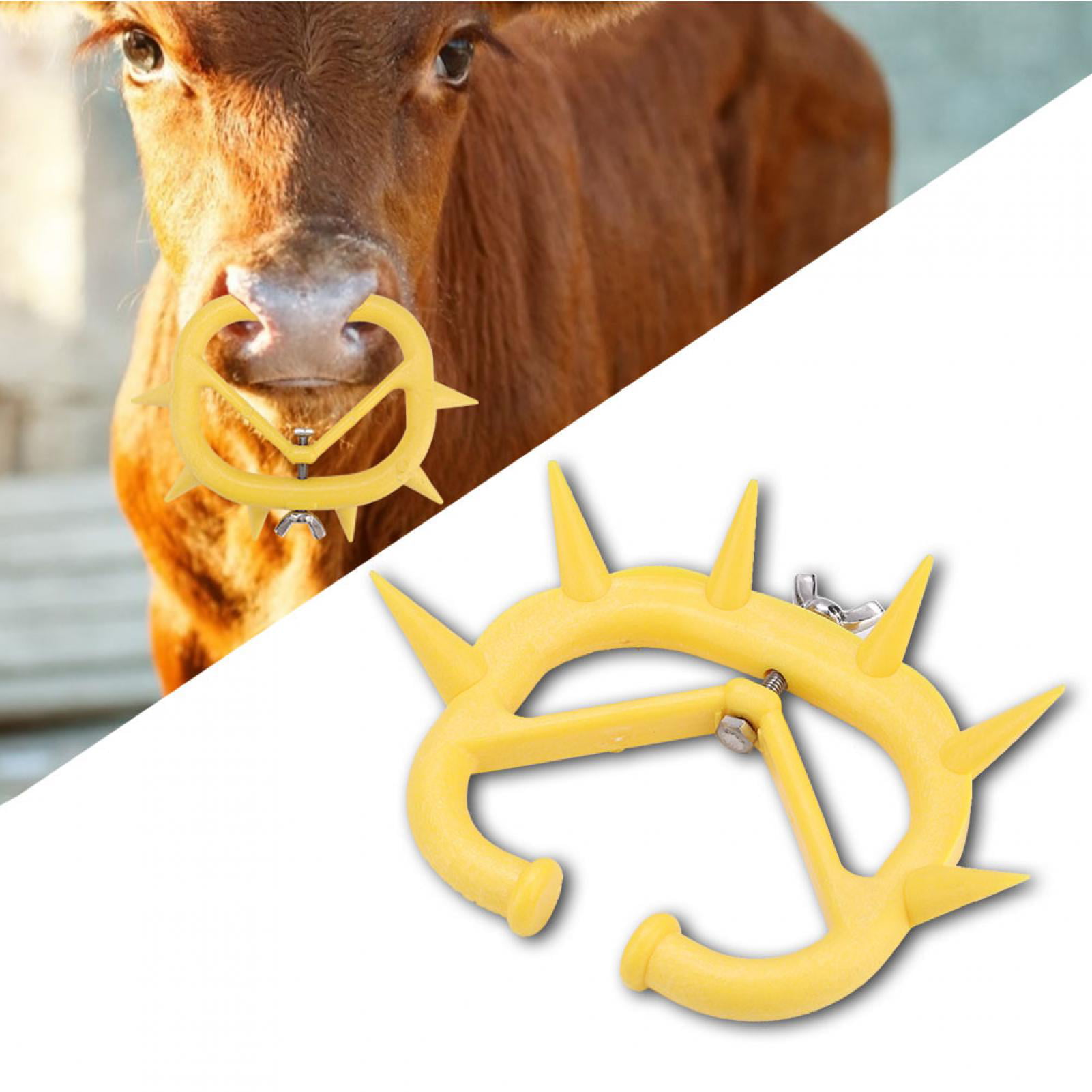 Yellow Sucking Preventer 10pcs Calf Nose Preventing Suckling Cows For Calves 