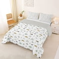thumbnail image 2 of Catabedysis Simple Camping Full Size Comforter Sets,Bear Tent Pattern Bedding Comforter Set For Boys,Multicolor,Light Gray Reversible,3pcs,1 Comforter and 2 Pillowcases, 2 of 7