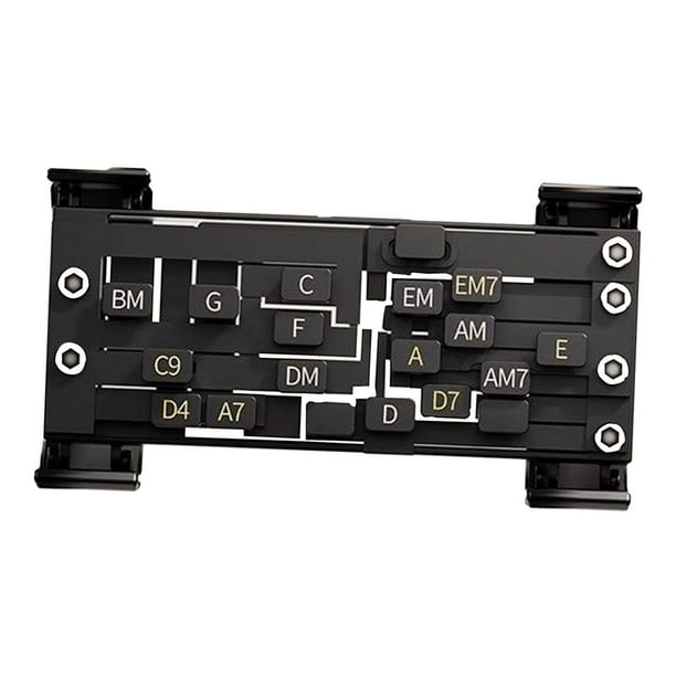 Ayuda para guitarra, ayuda para la enseñanza de la guitarra asistida, accesorio para aprender a tocar la guitarra, regalo práctico Negro