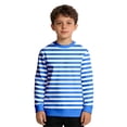 thumbnail image 1 of Bmisegm Garçons Chemises à Manches Longues Carnaval Rayé Col Rond Chandail en Molleton Enfants Chandail Haut pour Enfants Garçons T-Shirts Bleu 3-4 Ans, 1 of 6