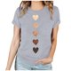 thumbnail image 3 of RKSTN Valentine's Day Shirts for Women Oversized Crewneck Valentines Heart Graphic Print Short Sleeve T Shirt Womens Casual Solid Summer Round Neck Plus Size Loose Fits Tee Top for Valentine Gifts, 3 of 8
